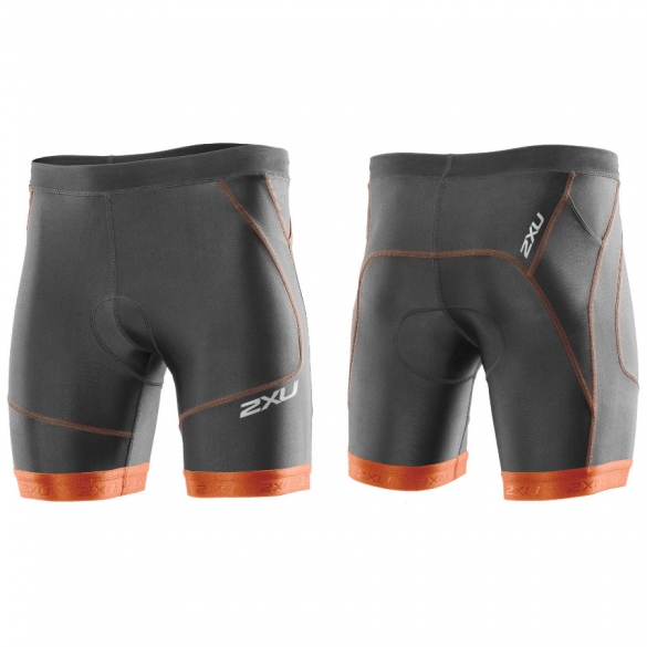2XU Perform tri short 7" heren zwart-oranje 2015 MT2705b MT2705b